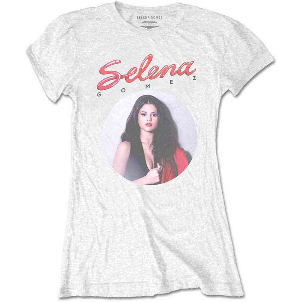 Selena Gomez - 80's Glam Dames Tshirt - Wit